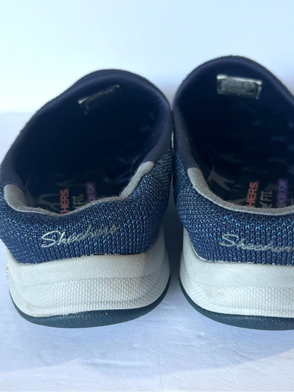 Sketchers Sz 9.5 Women’s Shoes Blue Flippers Comfort Feet - Picture 4 of 6